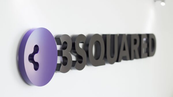 3Squared Logo in office