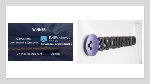 3Squared Coveted Rail Business Award for Excellence